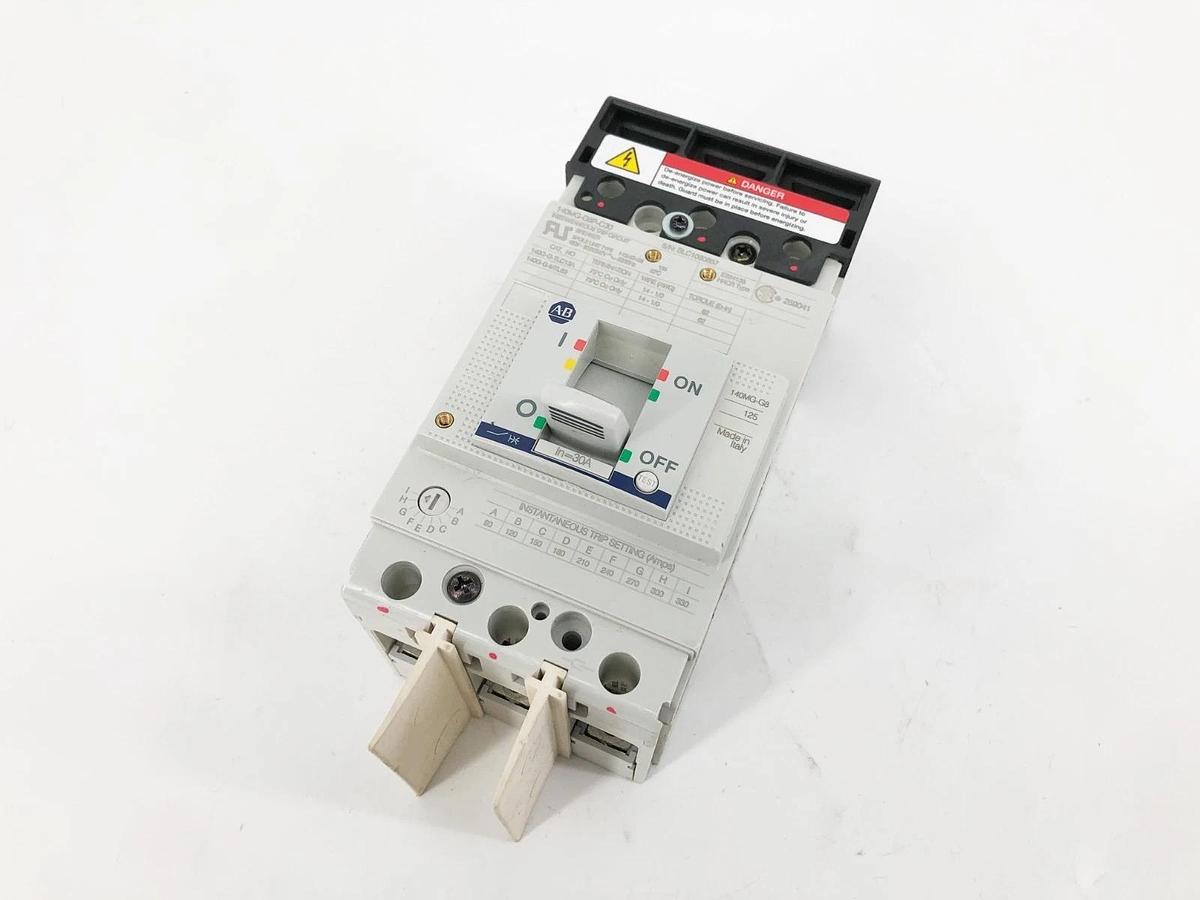 New Allen Bradley 140MG-G8P-C30 Circuit Breaker 30A 3P 480V-600Y/347V - No Box