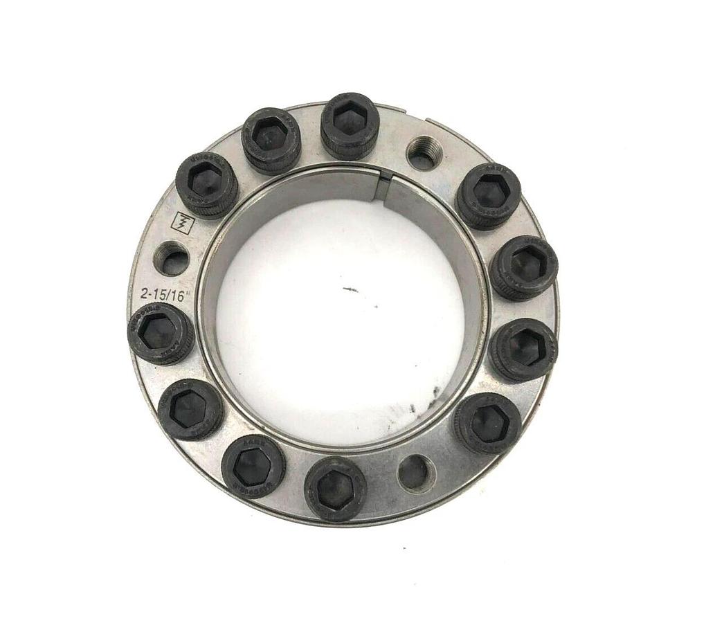 New Ringfeder RFN 7012 2-15/16 Shaft Locking Ring Assembly (missing bolts)