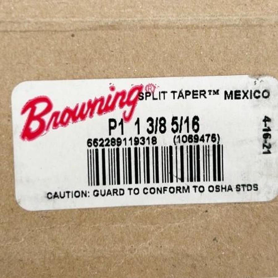 Lot of 2 New Browning P1 1 3/8 5/16 Split Taper Bushings 1069475