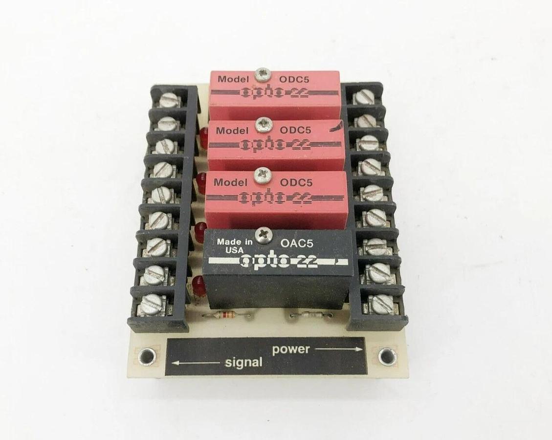 Used Opto 22 PB-4 Output Module With ODC5 / OAC5 4-Channel