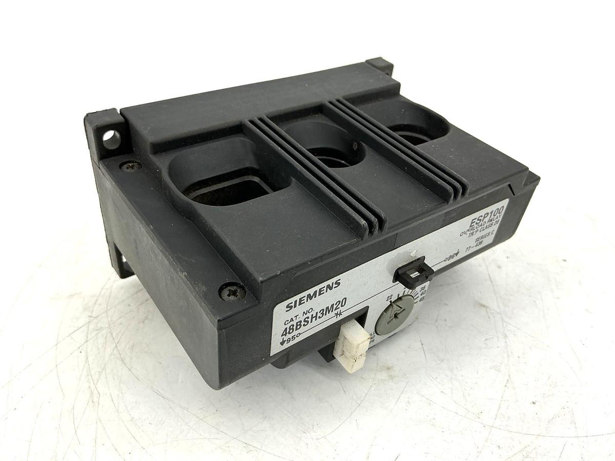 Used Siemens 48BSH3M20 Ser C Overload Relay Solid State 3PH 22-45FLA 600VAC 50/60HZ