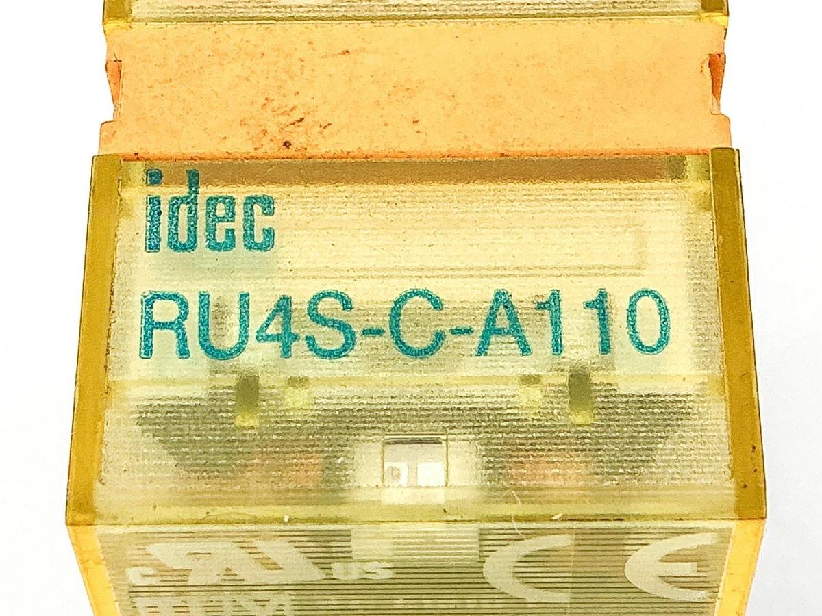 New Lot of 4 IDEC RU4S-C-A110 Relay 110V 6A - No Box