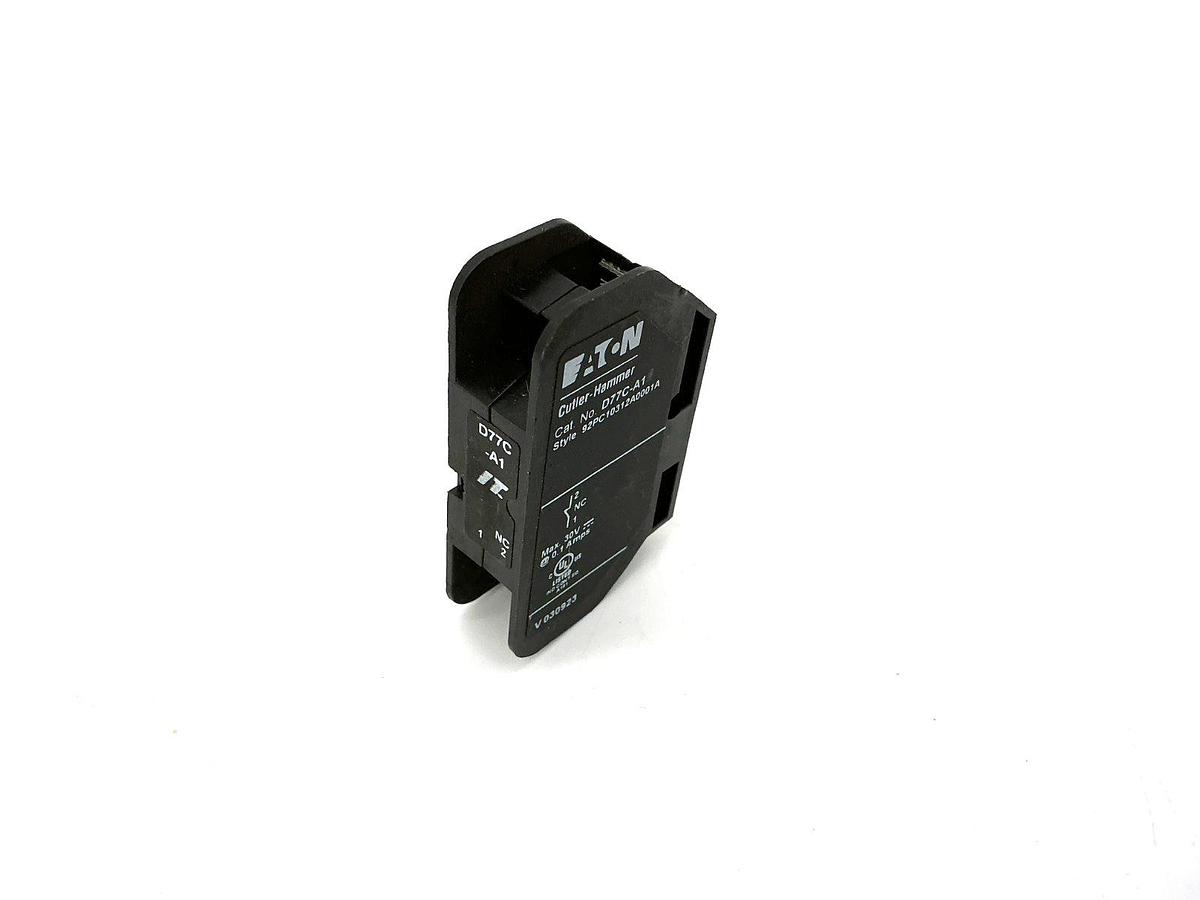 Used Eaton Cutler-Hammer D77C-A1 Auxiliary Contact 0.1A 30V