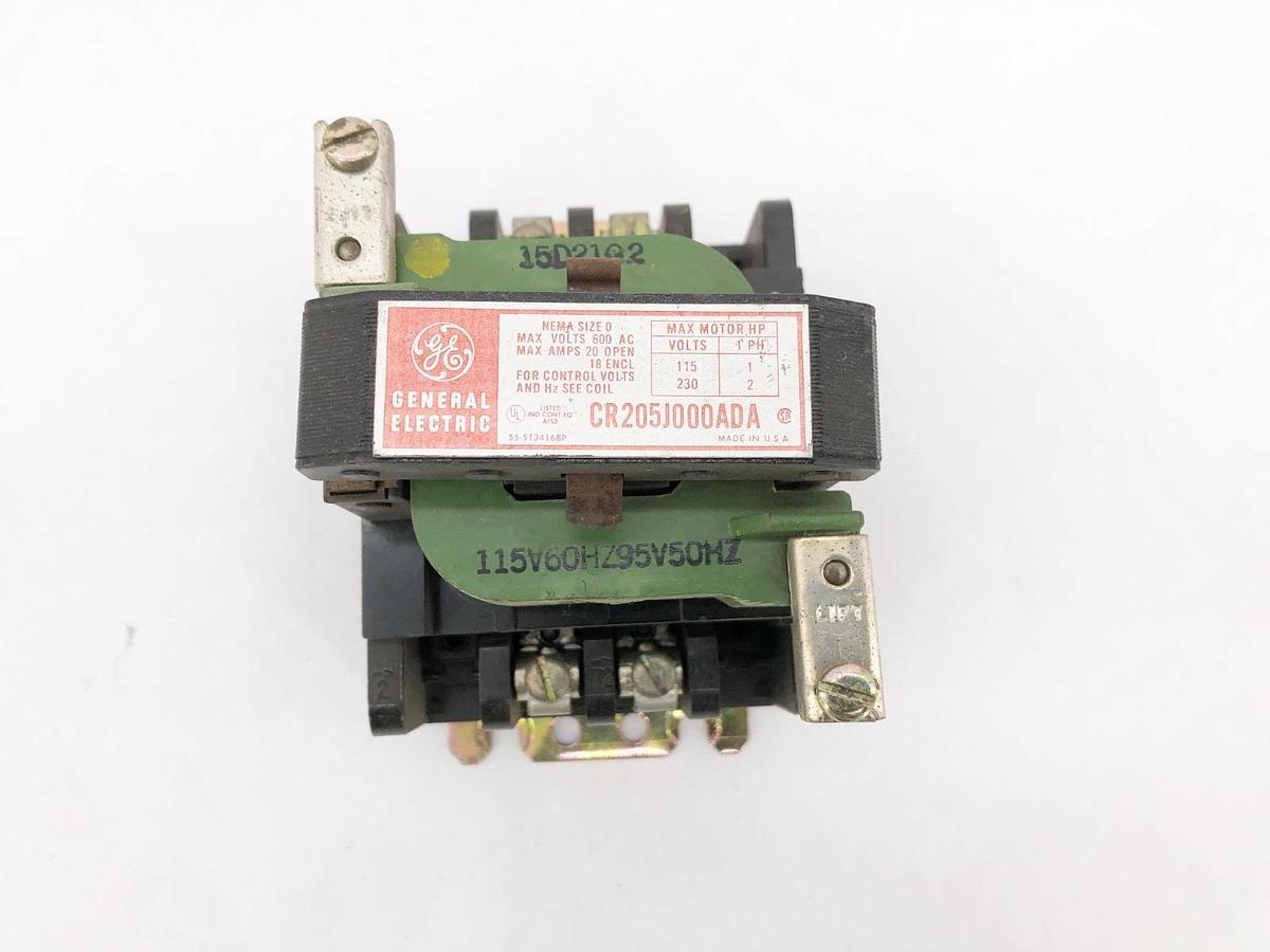 New General Electric CR205J000ADA Contactor 1 Pole 115V Coil 600V Max - No Box