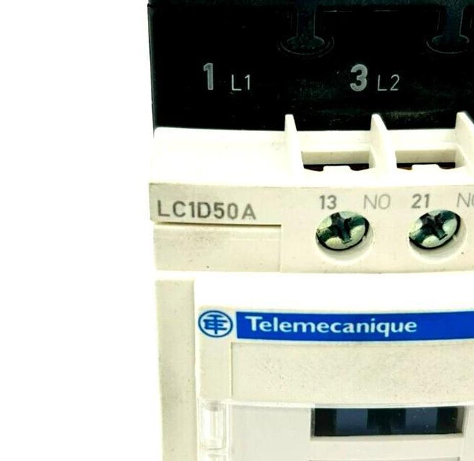 New Schneider Telemecanique LC1D50AT7 Non-Reversing IEC Contactor, 480VAC 3P 50A