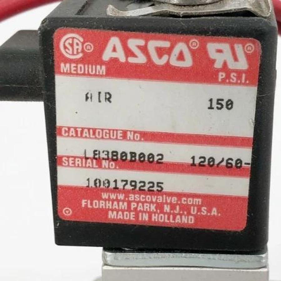 New Asco U8380B002 Solenoid Valve 110/120V 50/60Hz 150psi - No Box