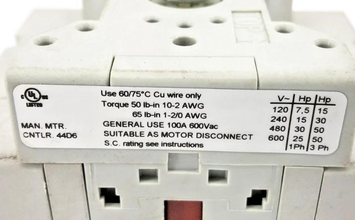 New Allen Bradley 194E-E100-1753 Ser. B Load Switch 3P 100A 600VAC - No Box