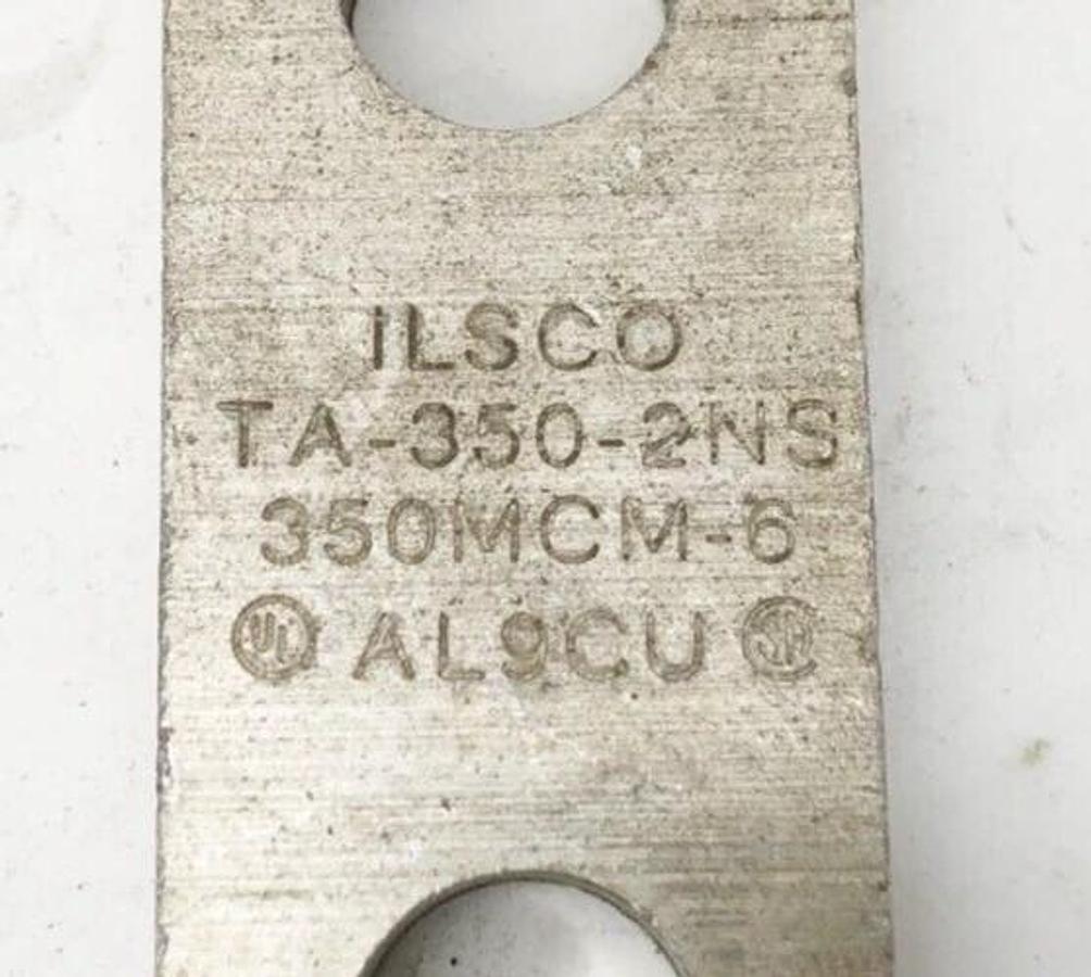 Used Lot of 2 Ilsco TA-350-2NS Mechanical Lugs 350MCM-6 AL9CU