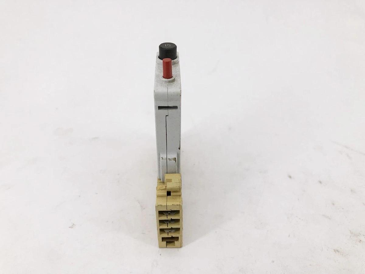 Used Allen-Bradley 1492-GHA150 Ser. A Circuit Breaker with ETA Base 15A 125VAC 65VDC