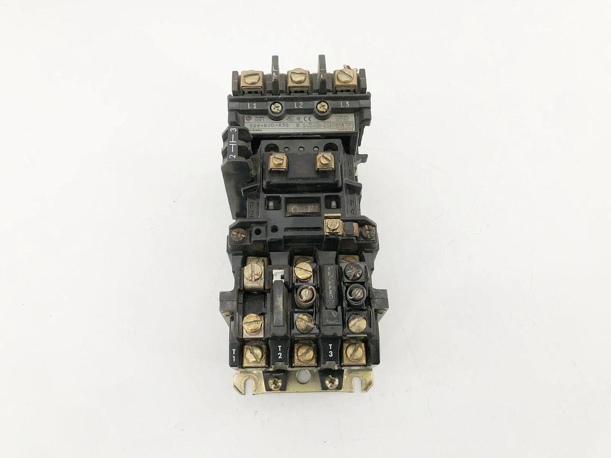 Used Allen Bradley 509-BOD-A5D Ser. B Starter 115-120V 60Hz 110V 50Hz
