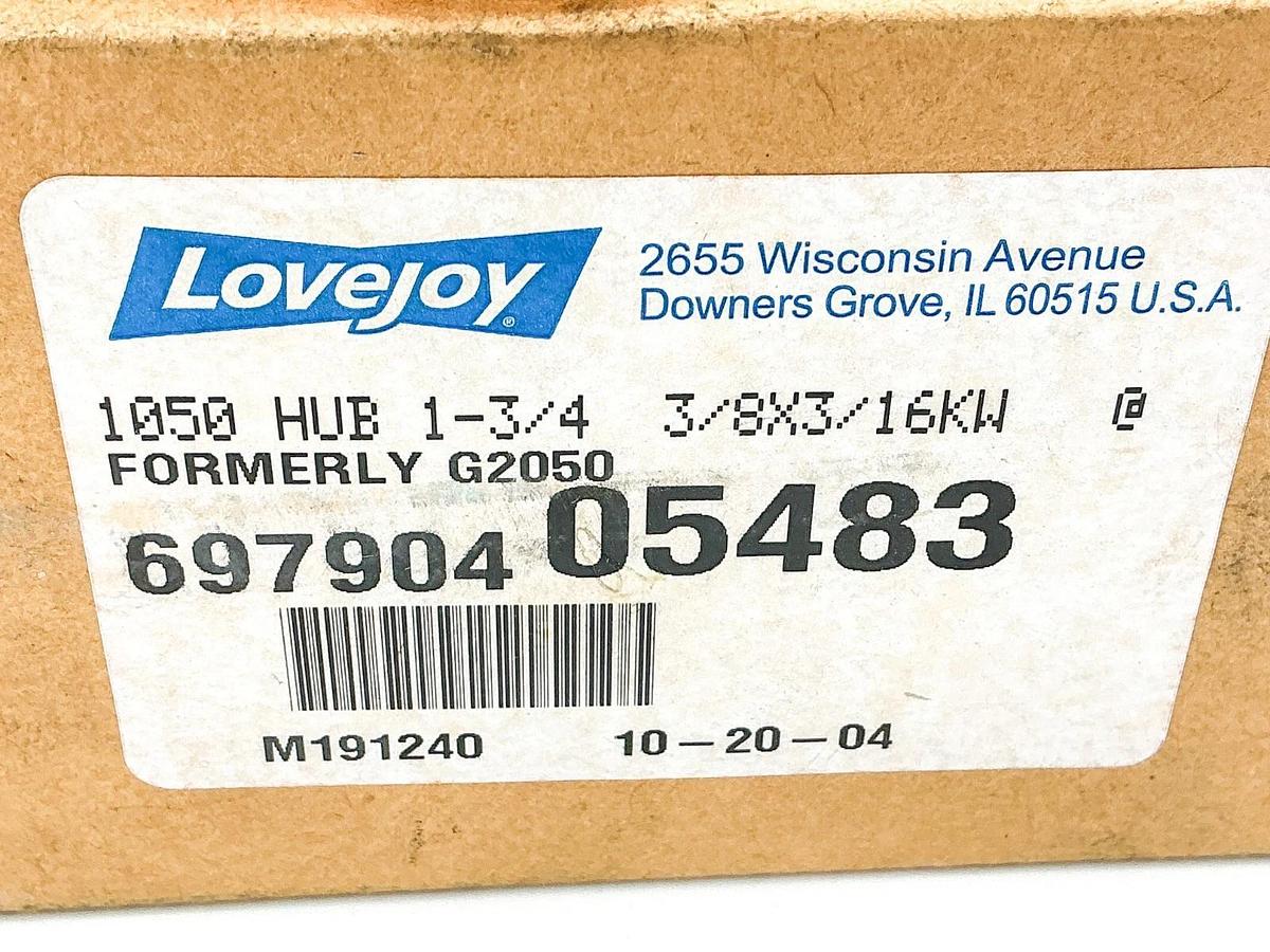 New Lovejoy 697904-05483 1050 Coupling Hub 1-3/4" Bore 3/8X3 16KW
