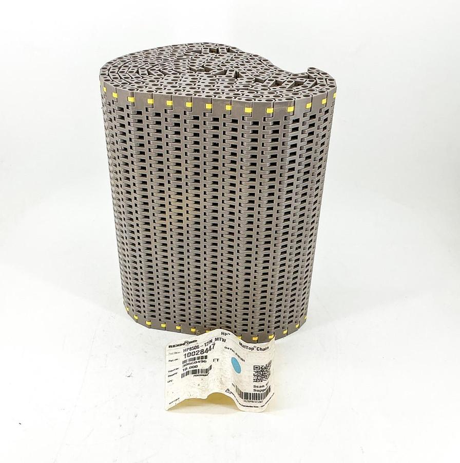 New Rexnord 10028447 MatTop Chain 10FT 12"W 0.75" Pitch HP8506-12IN MTW - No Box