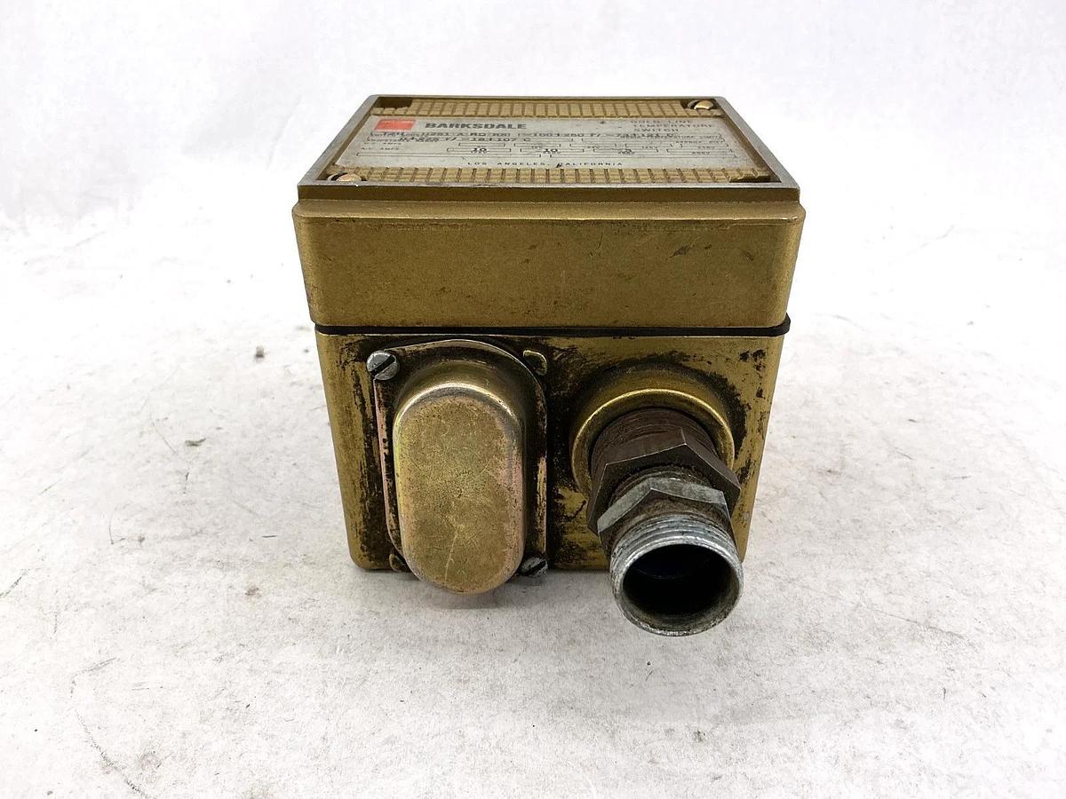 Used Barksdale T2H-H251-A-RD-R5 Gold Line Temp Switch -100+200F / -73+121C