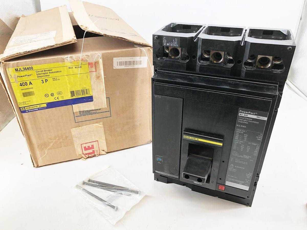New Square D MJL36400 Circuit Breaker 400A 3P 600V PowerPact MJ 400
