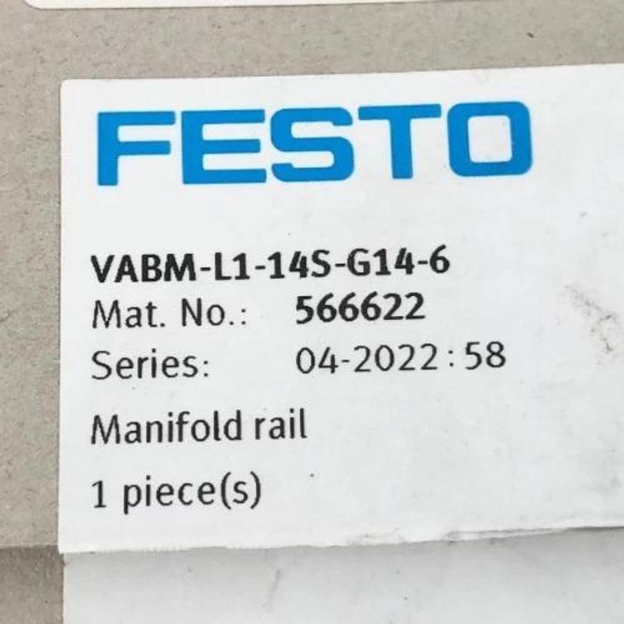 New Festo VABM-L1-14S-G14-6 Manifold Rail 566622