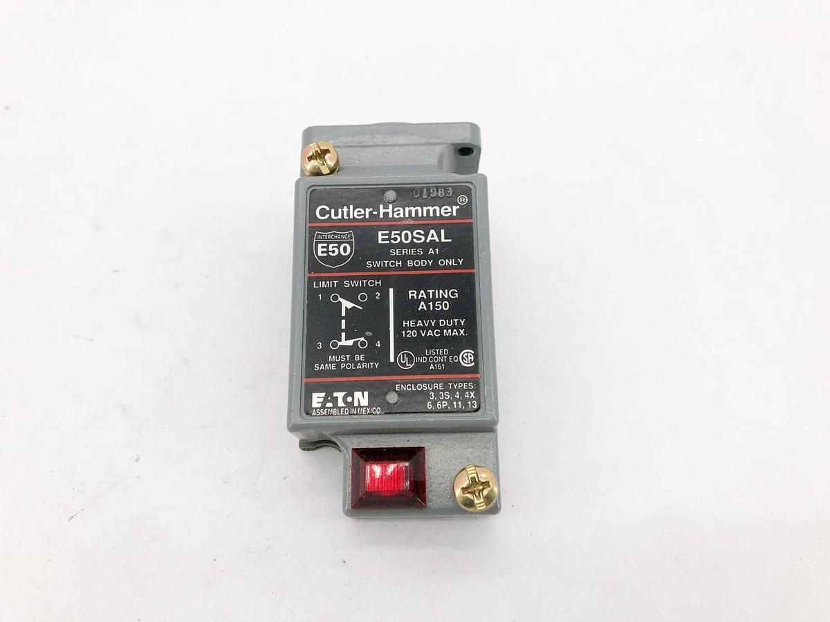 New Cutler-Hammer E50SAL Indicating Limit Switch Body 120VAC 150A - No Box