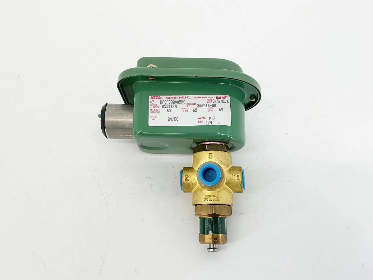 New Asco WPSF8320A5MO 24VDC Solenoid Valve 1/4" Pipe 65PSI 9.7W