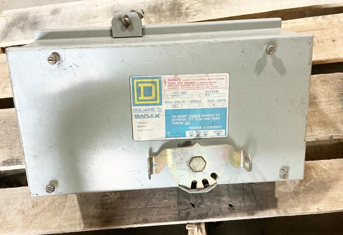 Used Square D SD75460 Circuit Breaker Plug In Unit 690V 60A series 3 3P4W
