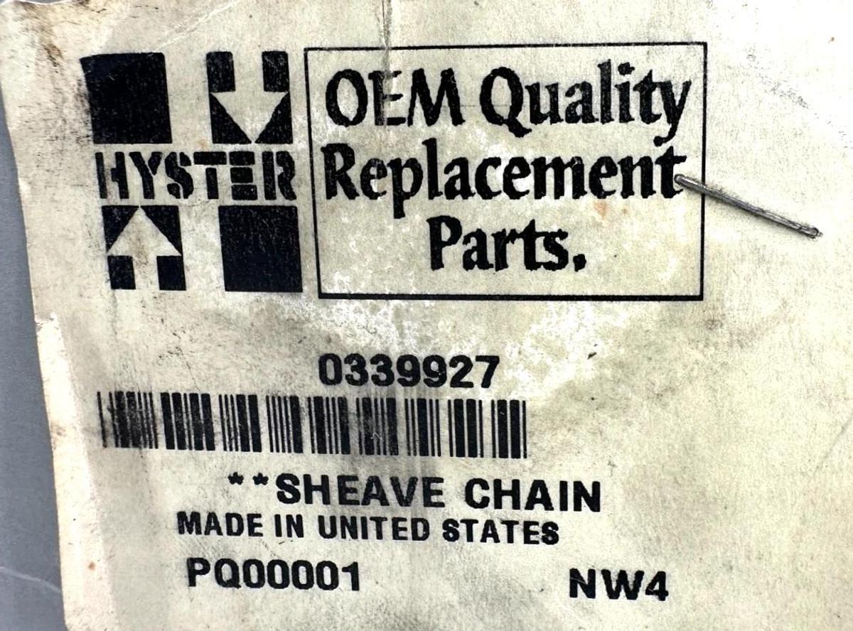 New Hyster 0339927 SHEAVE CHAIN Forklift Sheave Chain 339927