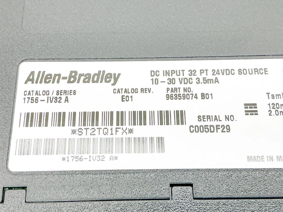 New Allen Bradley 1756-IV32 Source Module PLC 32-Point 30VDC Ser A - No Box