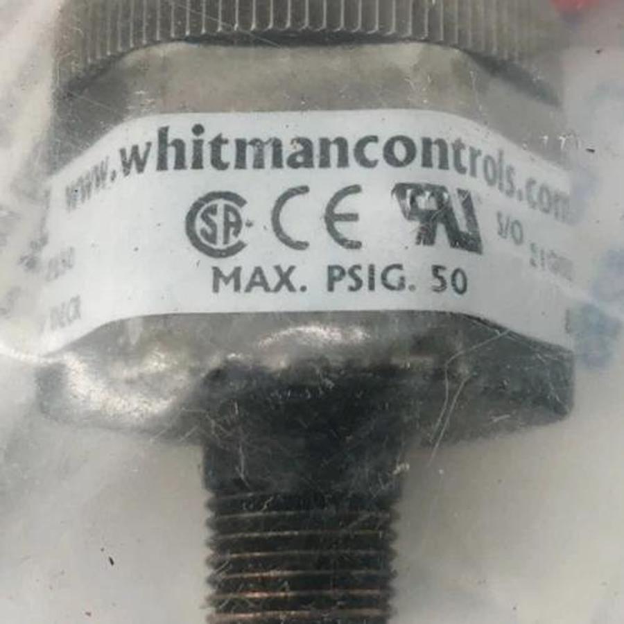 New Whitman Controls P119G-5H-F12L50 Pressure Switch 1/8" 50psi 125VAC