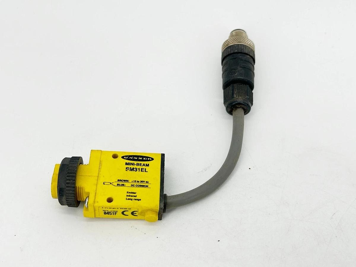 Used Banner Engineering SM31EL Photoelectric Sensor Mini-Beam 30VDC 2Pin 25724