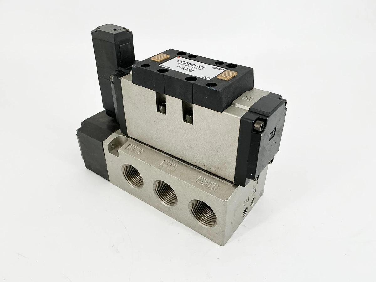 New SMC NVFS5100-3FZ Solenoid Valve 0.1-1.0MPa 132/138V 50/60Hz - No Box