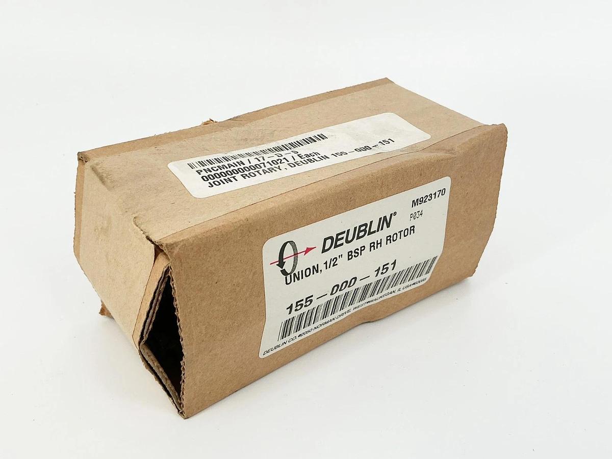 New Deublin 155-000-151 Rotary Union 1/2" BSP RH