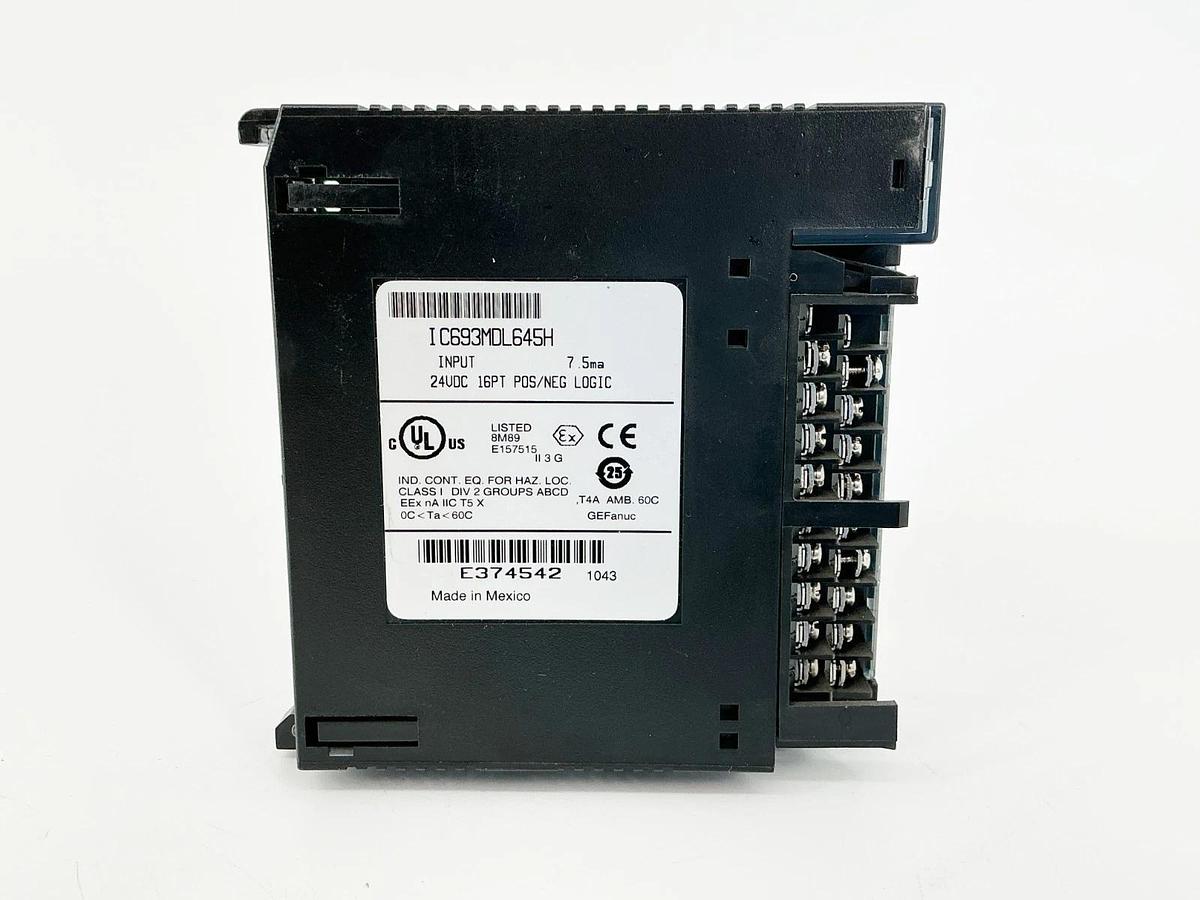 Used GE Fanuc IC693MDL645H 24VDC 16PT POS/NEG Logic PLC Module 7.5MA