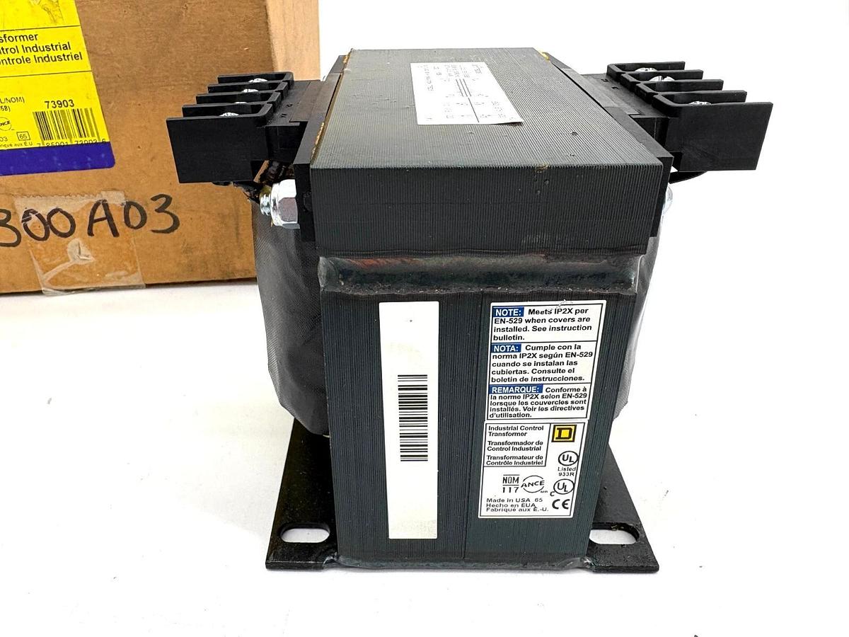 New Square D 9070T750D5 0.75KVA Transformer Pri 550/575/600V Sec 110/115/120V