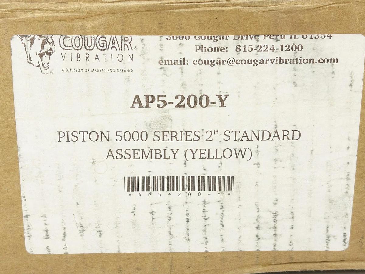 New Cougar Vibration AP5-200-Y Impacting Pistion Vibrator 5000 Series Yellow