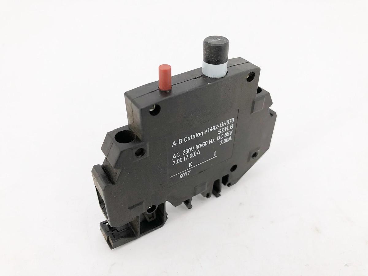 New Allen-Bradley 1492-GH070 Ser. B Circuit Breaker 7A 250VAC 65VDC - No Box