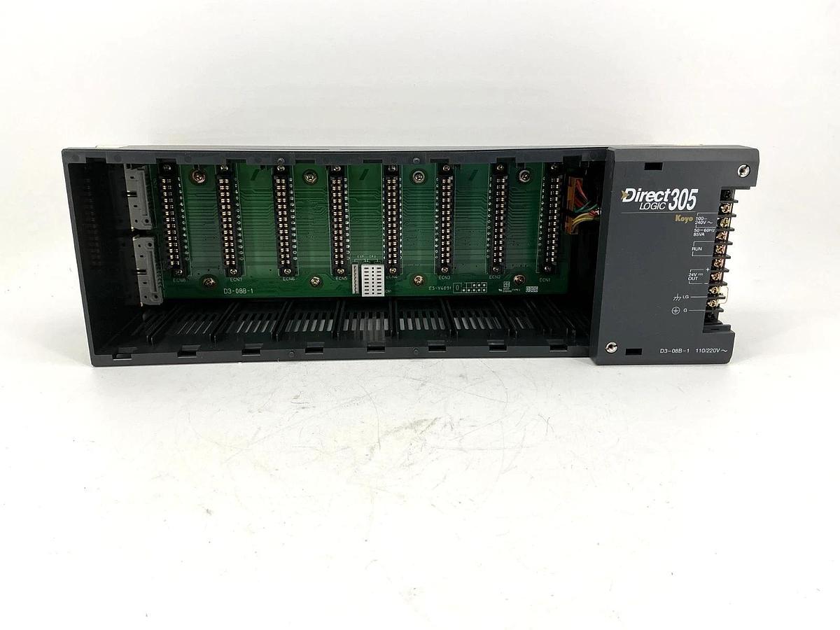 New Automation Direct D3-08B-1 I/O Module DirectLogic 305 8-Slot 110/120V No Box