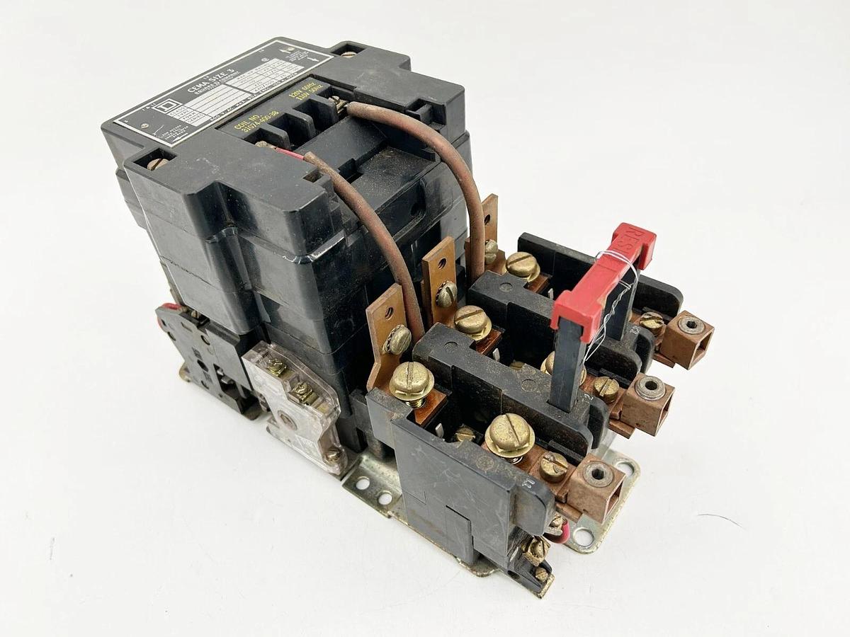 Used Square D 8536SEO1V02S Starter 90A 600V 3Phase 3P 110/120V 50/60Hz NEMA 3