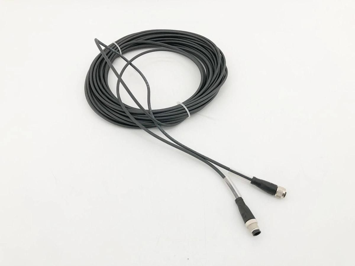 New Pepperl+Fuchs V1-G-BK15M-PUR-U-V1-G Cordset Female M12 4 Pin 250 VAC/VDC 15m