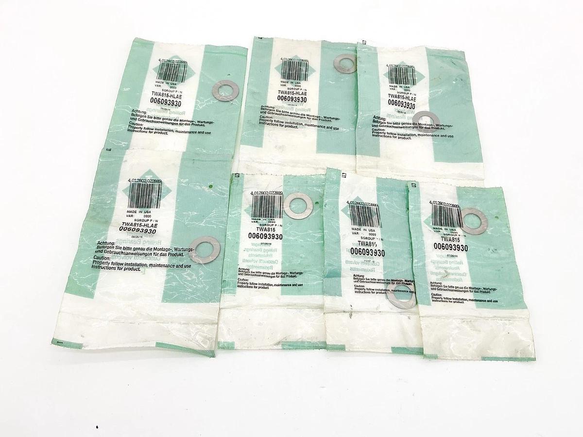 New Lot of 7 INA TWA815-HLAE Thrust Washer 006093930
