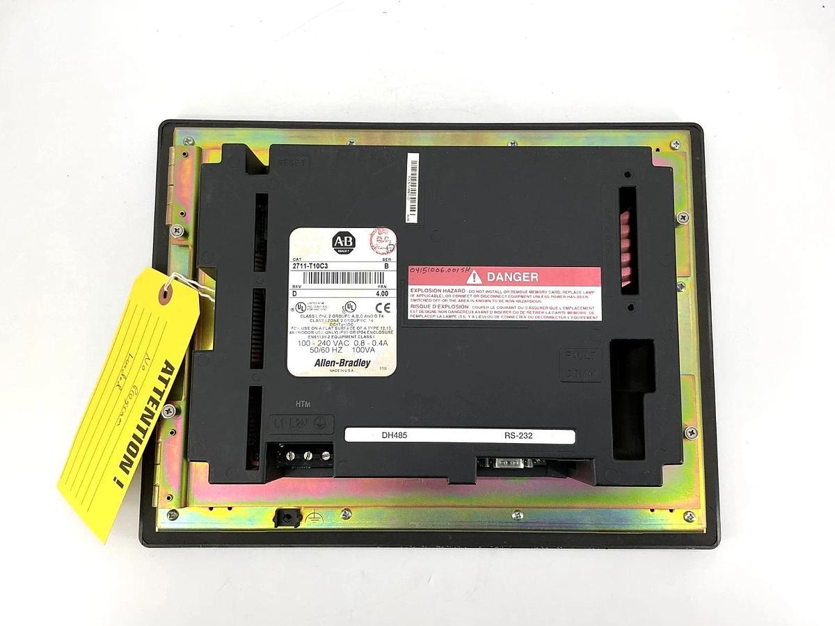 Used Allen Bradley 2711-T10C3 Ser B PanelView 1000 0.8-0.4A 100-240VAC 2711T10C3