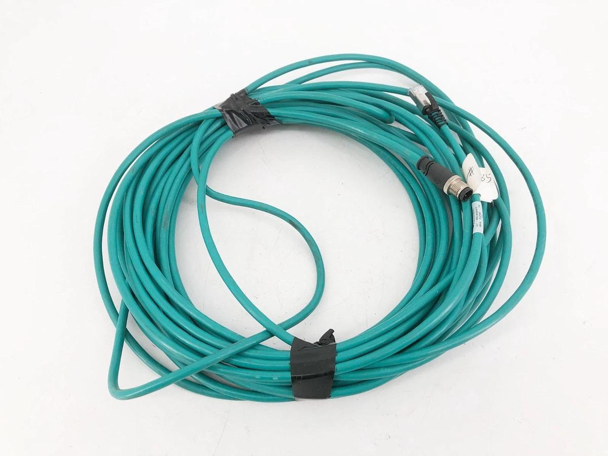 Used Allen Bradley 1585D-M4UBJM-15 Ethernet Patchcord M12 Male to RJ45 Male 270557