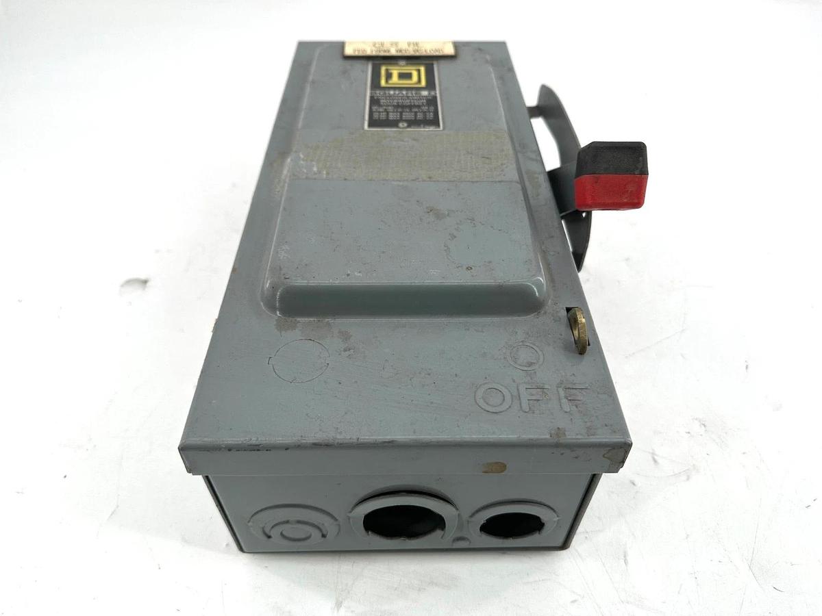Used Square D H20F5791 Fusable Safety Disconnect 30A 600V 3P