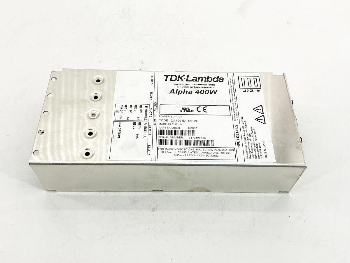 New TDK Lambda H40067 Power Supply Alpha 400W 100-240V CA400 5A 12/12E