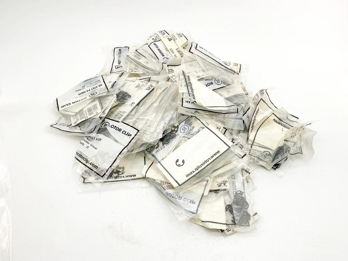 New Lot of 2500 Rotor Clip SE-31ST PA Steel Clip S90737