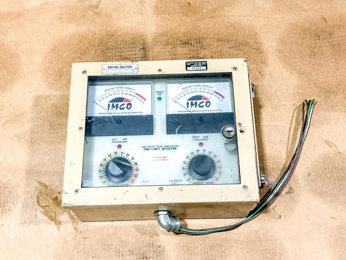 Used IMCO 515A-2/518-2 Two Point Peak Indicating Ton-Limit Detector