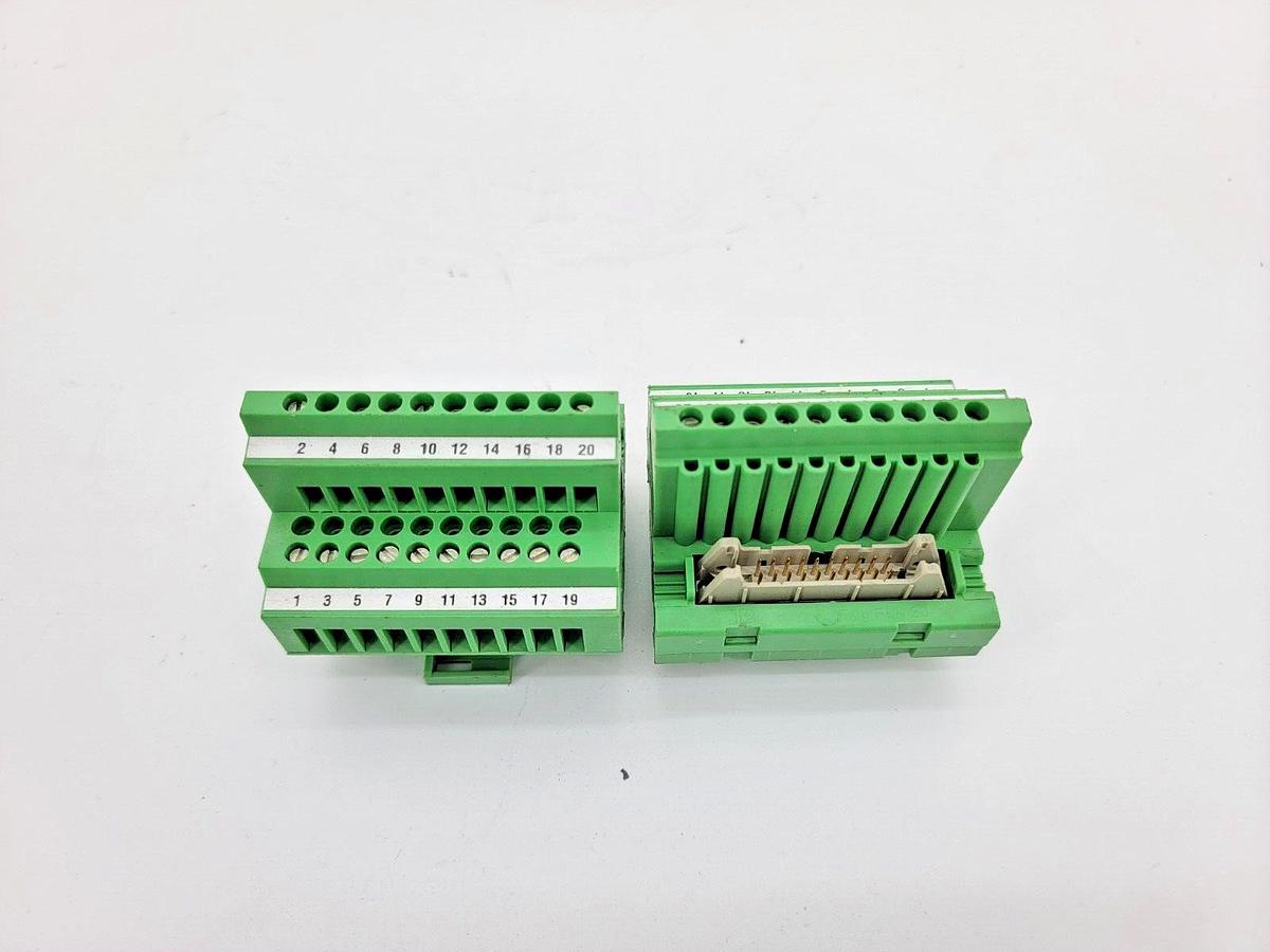Lot of 2 New Phoenix Contact 2280019 Input Module 20 Pin 12-24AWG