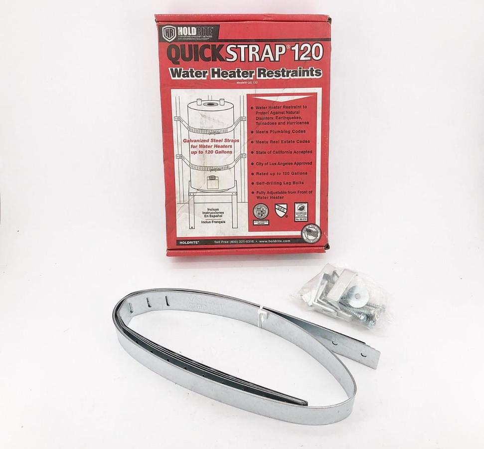 New Holdrite Quick Strap QS120 Water Heater Restraining Strap