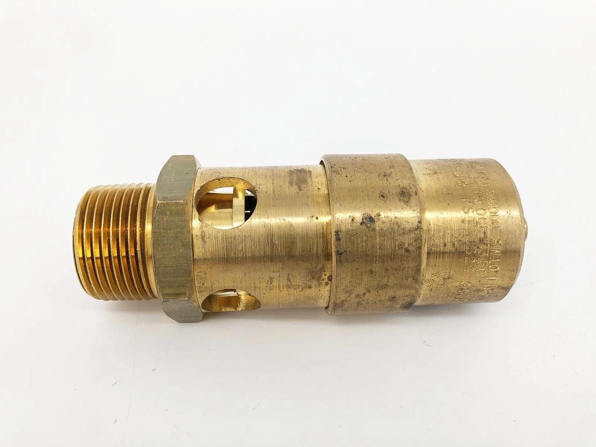 New Control Devices SW10 Soft Seat Safety Valve 1" NPT 200psi 1624 CFM - No Box