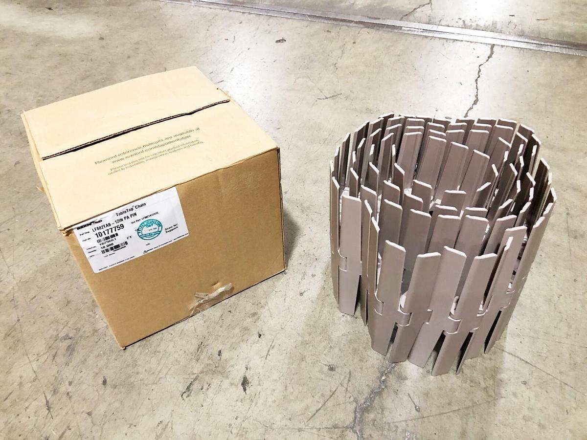 New Rexnord 10177759 TableTop Chain 12" x 10FT. LF882TAB-12IN PA Pin