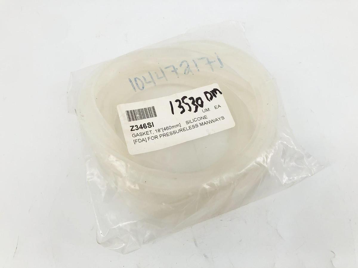 New Z346SI Silicone (FDA) Gasket for Pressureless Manways 18" 460mm