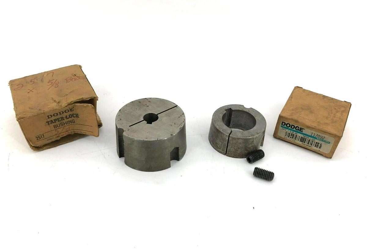 Lot of 2 New Misc. Dodge Taper Lock Bushings 2517 5/8, 2012 1-5/8 KW