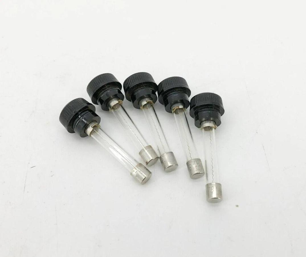 Lot of 5 New Bussmann GLR-4 Fast Acting Fuses 4A 300VAC
