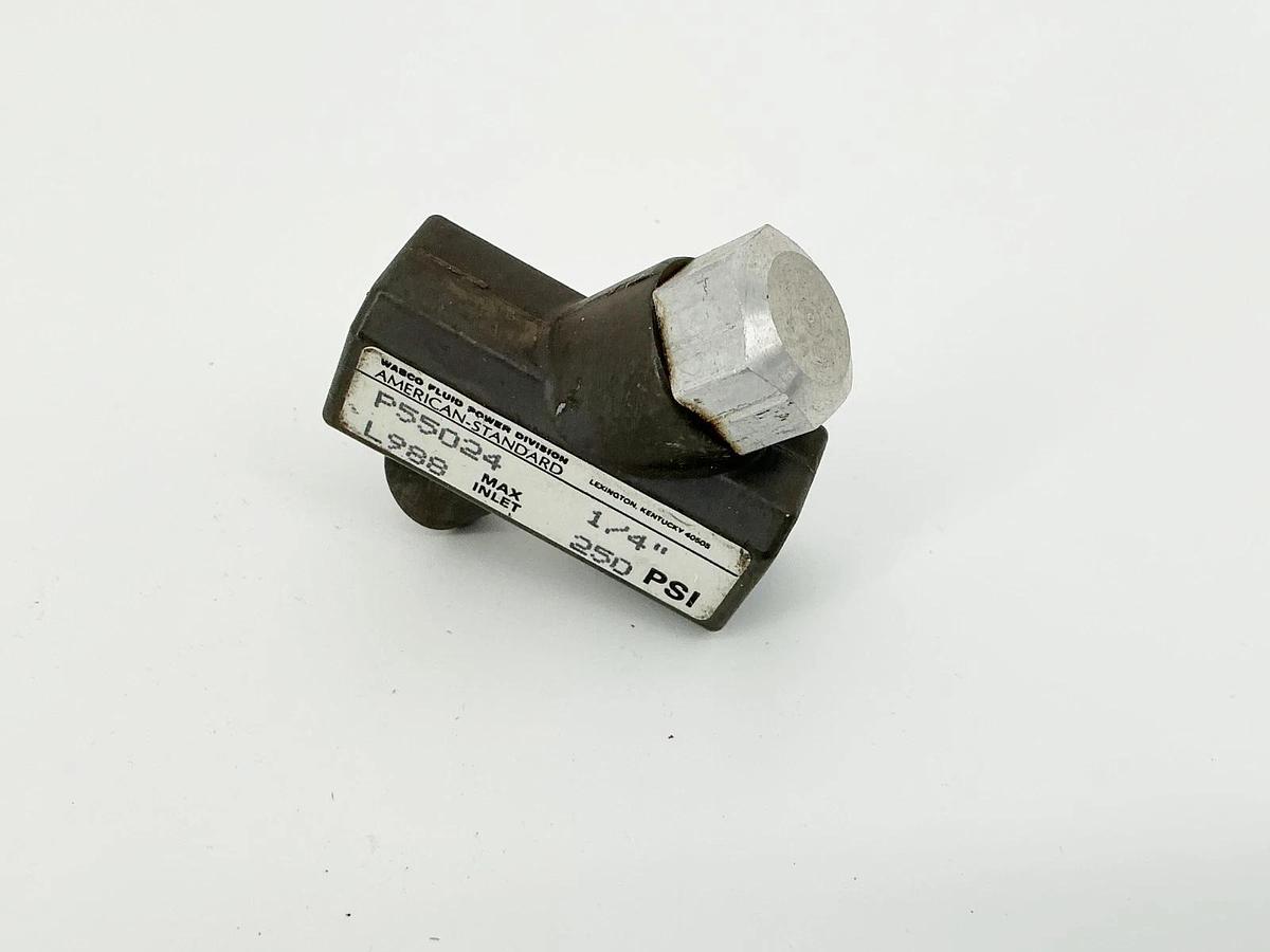 New Wabco Fluids P55024 Check Valve 1/4" 250PSI L988- No Box